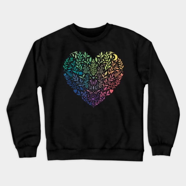 Love in Every Colors Crewneck Sweatshirt by Episodic Drawing